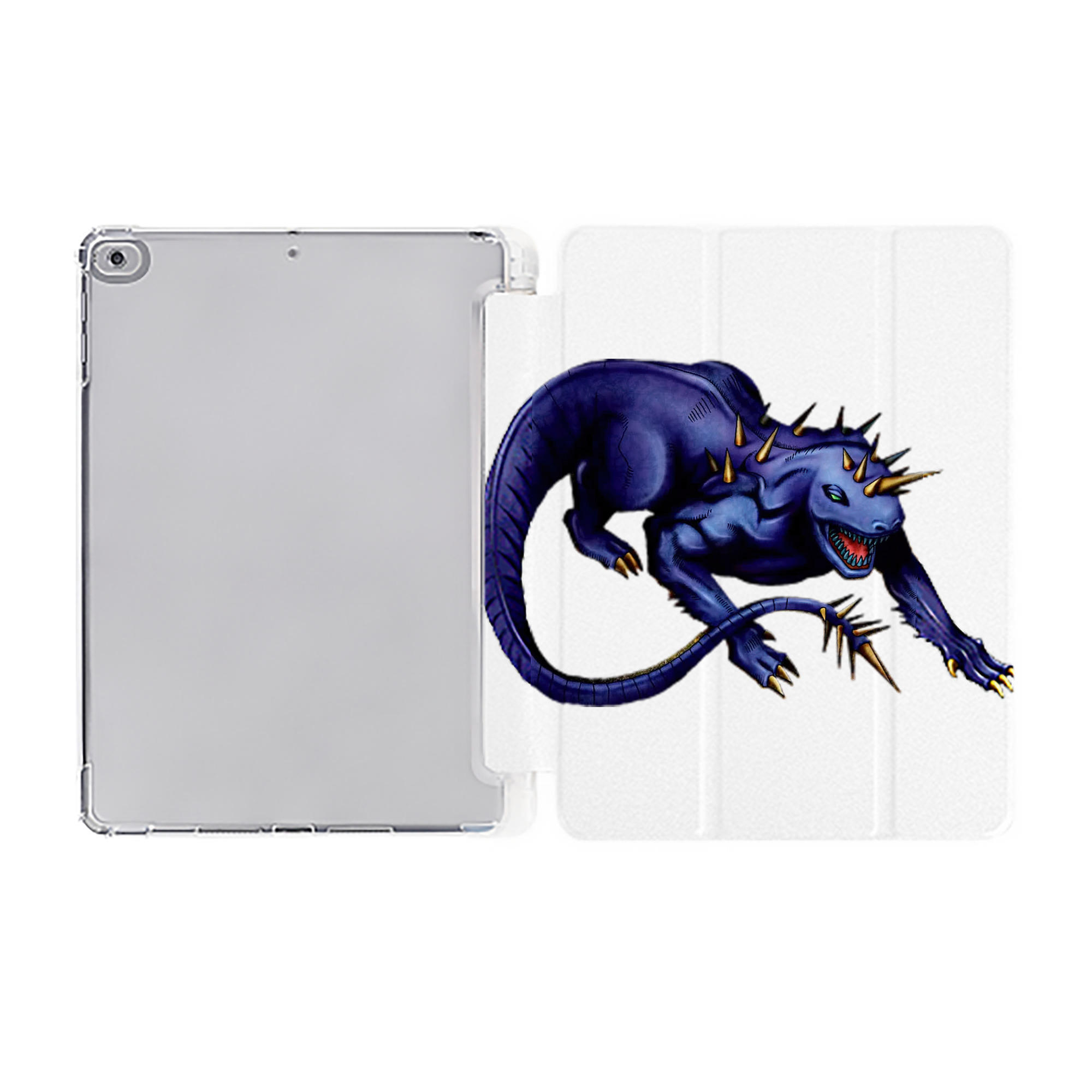 （画像用） 遊☆戯☆王 Yu-Gi-Oh! IPad ケース ペン収納付き 三つ折りスタンド PUレザー×シリコン 対応機種9.5/10.5/10.9インチ